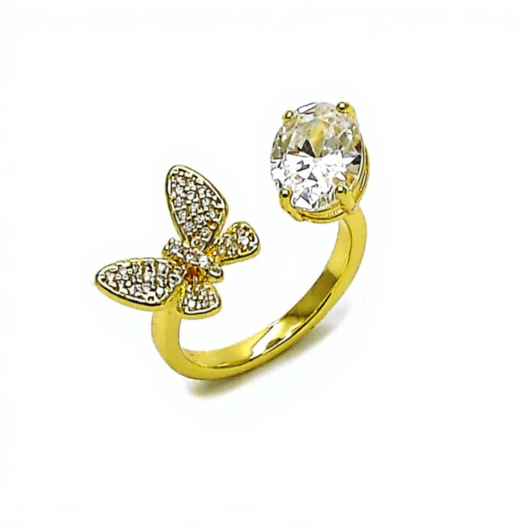 Enchanted Butterfly Pav� Ring | 14K Gold Filled