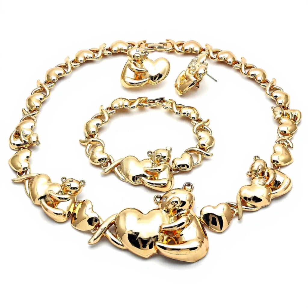 Grand Teddy & XOXO Gala Set | 14K Gold Filled