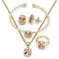 Blossom Joy Multicolor Crystal Set | 18K Gold Layered