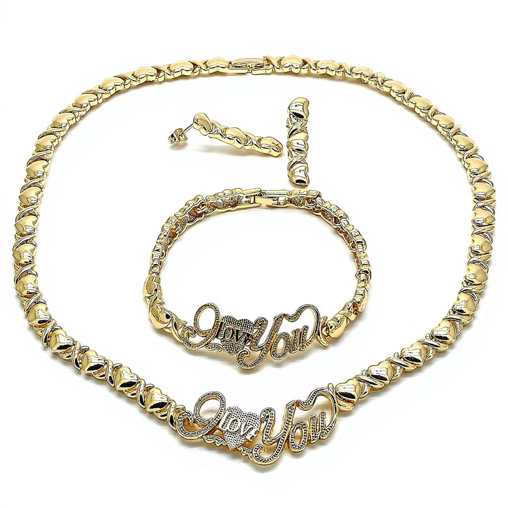 Enduring Love XOXO Statement Set | 18K Gold Layered