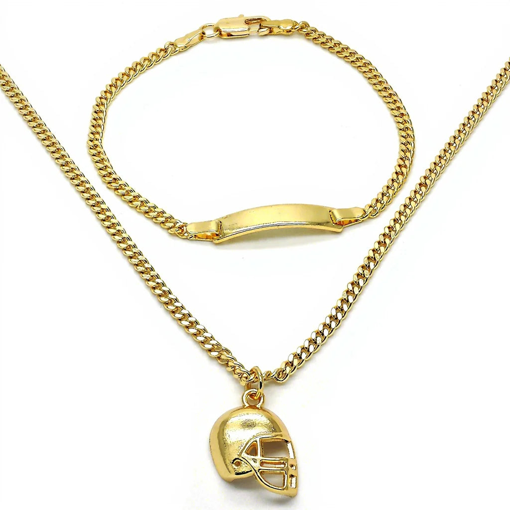 Young Explorer Miami Cuban Set | 18K Gold Layered