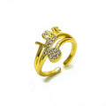 Eternal Love Script Ring | 14K Gold Filled