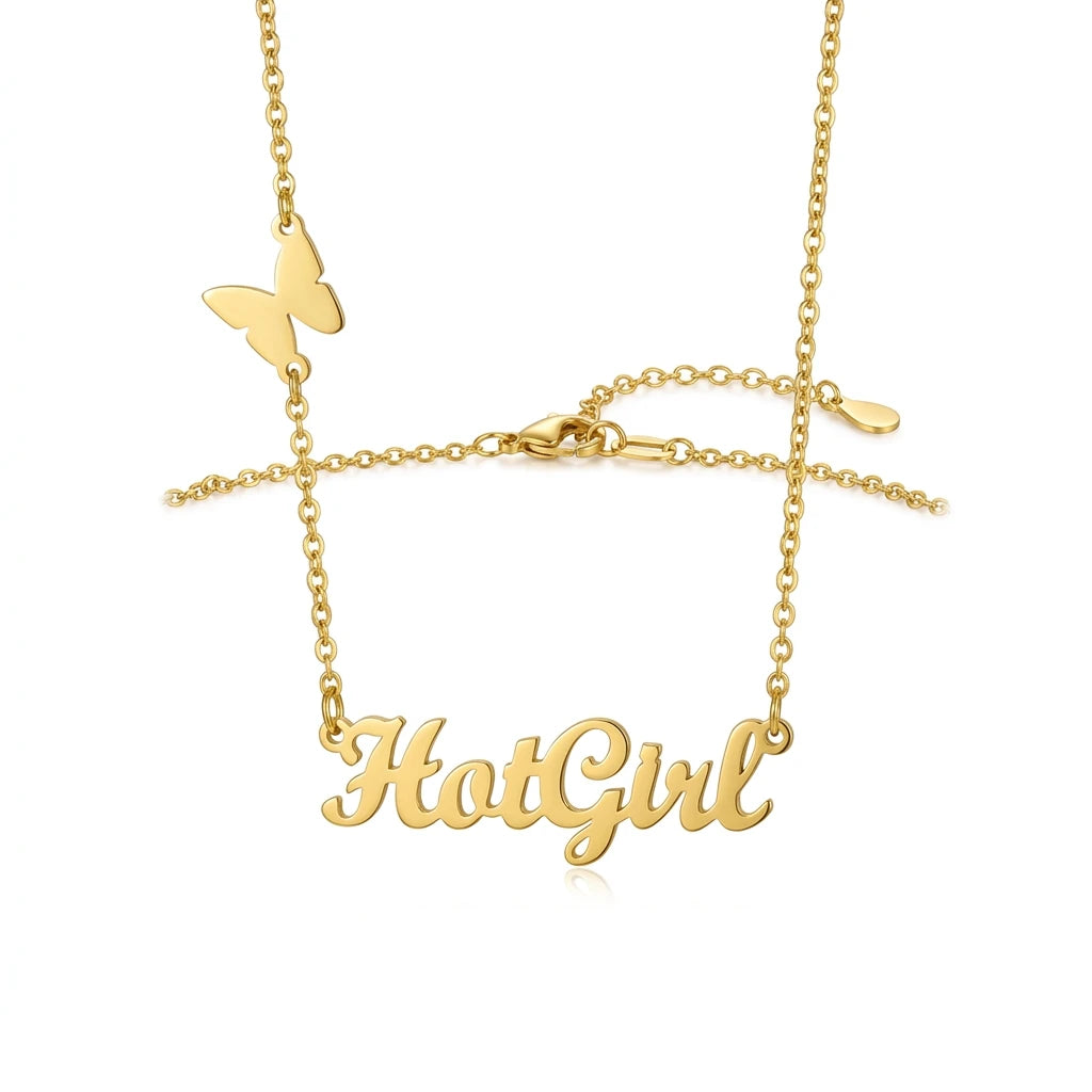 Signature Script Custom Name Necklace | 18K Gold Layered