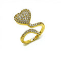 Luminous Heart Pav� Ring | 14K Gold Filled